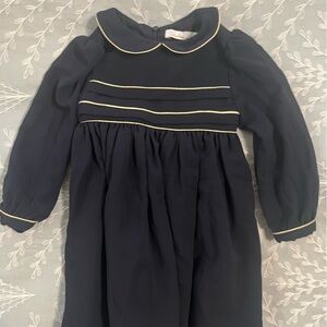 Navy Blue Kids Formal Dress